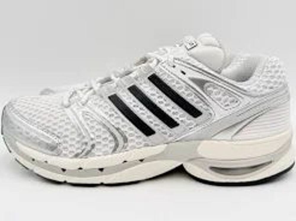 NIB adidas AdiStar Control 5 White Silver Black Y2K Running Mens 9 Womens 10